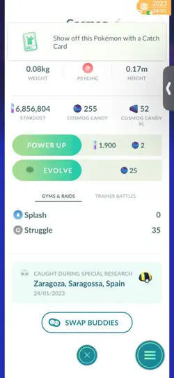 Pokemon Go Legendary Cosmog ( Normal ) - Image 2