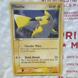 Pokemon Pikachu 78/110 EX Holon Phantoms Common Basic HP50 Regular English - Image 1