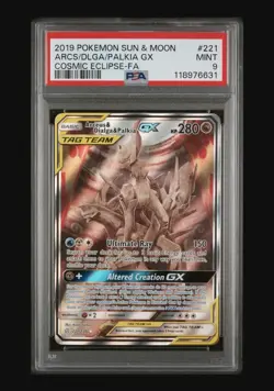 Pokemon Arceus and Dialga and Palkia GX Alternate Full Art Card 221/236 - Image 2