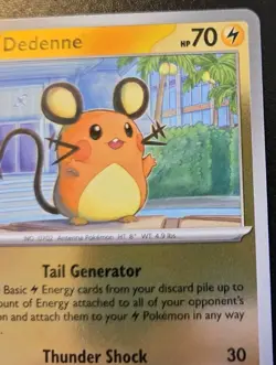 Dedenne 029/088 Reverse Holo Common Mega Evolution: Perfect Order Pokemon TCG - Image 3