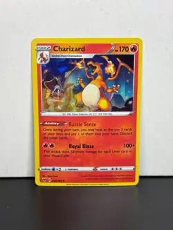 Charizard 25/185 Cracked Ice Holo Rare Deck Exclusive Pokemon Vivid Voltage 2 - Image 1