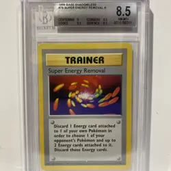 Super energy removal - Pokemon Base Set Shadowless 79/102 - BGS 8.5 NM-MT+ - Image 1