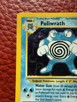 Pokemon Poliwrath No.013/102 Holo Rare Base Set 1999 English LP - Image 3