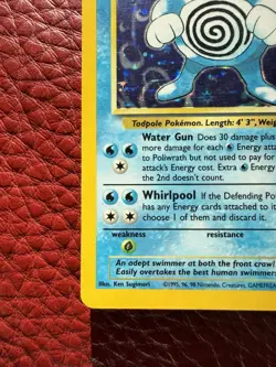 Pokemon Poliwrath No.013/102 Holo Rare Base Set 1999 English LP - Image 5