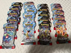 Pokemon ‘Lot of 20’ Packs Sleeved Stellar Crown Sealed Pokemon - Image 1