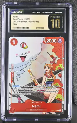 CGC PRISTINE 10 Nami 2023 Gift Collection #OP01-016 One Piece - Image 1