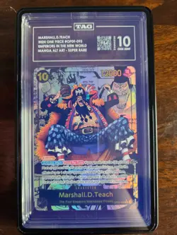 2024 ONE PIECE EMPERORS IN THE NEW WORLD MANGA ALT ART MARSHALL D. TEACH TAG 10 - Image 2