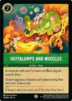 4x Heffalumps and Woozles - 95/204 - Common NM-Mint Disney Lorcana: Azurite Sea - Image 1