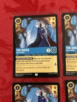 4x Disney Lorcana Inklands - The Queen - Mirror Seeker - 156/204 x4 - Image 3