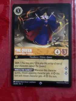 4x Disney Lorcana Floodborn -The Queen - Commanding Presence - x4 - Image 4