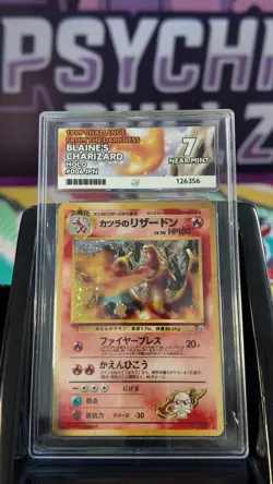 Blaine’s Charziard Holo #6 ACE 7 Pokemon Graded Card Gym Japanese UK - Image 1