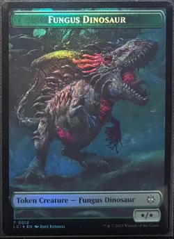 MTG Lost Caverns of Ixalan FungusDinosaur/Spirit Double-Sided Token Foil(Common) - Image 1