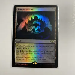 MTG Magic the Gathering Restless Fortress (259/475) Wilds of Eldraine NM FOIL - Image 1