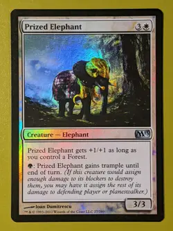 FOIL Prized Elephant x1 Magic 2013 M13 1x Magic the Gathering MTG - Image 1