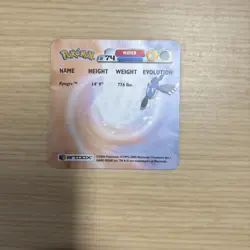 Artbox Pokemon Advanced Action Flipz (2006) AF74 Kyogre LP - Image 3