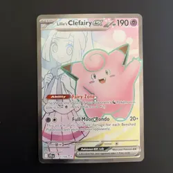 Pokemon TCG Lillie's Clefairy ex 183 SV Journey Together - NM - Image 1