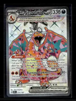 Pokemon 2023 Obsidian Flames Charizard EX SAR #215/197 - Image 1