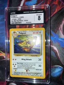 1999 Pokemon Unlimited Jungle No Set Symbol Holo Pidgeot 8/64 CGC 8 - Image 2