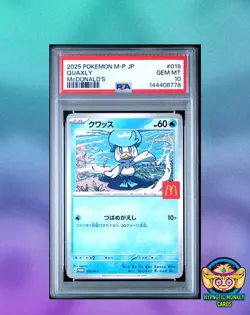 Pokemon TCG Quaxly PSA 10 McDonald's Promo 019 JP - Image 1