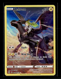 Pokemon 2022 Brilliant Stars Zekrom CHR #TG05/TG30 - Image 1