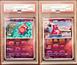 PSA 10 Slowpoke Slowbro Master Ball Reverse Holo sequential set Pokemon151 SV2a - Image 1