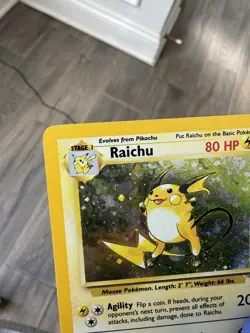 Raichu 16/130 Pokemon Base Set 2 Holo Rare Card - LP - Image 4