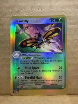BEAUTIFLY 2/109 EX Ruby & Sapphire REVERSE HOLO RH Pokemon TCG card NM NEAR MINT - Image 1