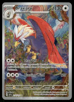 Pokemon Cards Braviary 214/191 Surging Sparks Illustration Rare NM - Image 1
