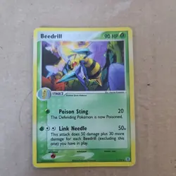 Beedrill 1/112 Fire Red & Leaf Green Pokemon Card Holo Rare Lightly Played LP - Image 1