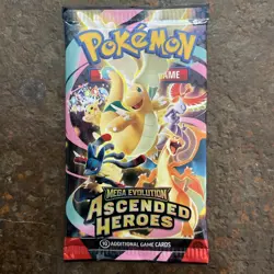 Pokemon TCG Ascended Heroes English Booster Pack Factory Sealed 1 DAY FREE SHIP - Image 1