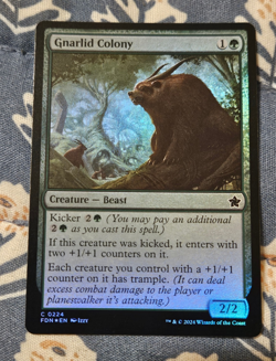 Gnarlid Colony FOIL FDN Foundations MTG 224 MTG Magic - Image 1