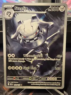 Pokemon - Steelix 150/132 - Mega Evolution Illustration Rare Holo - NM - Image 1