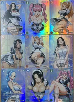 Sexy Boa Hancock Perona Nami Card One Piece Waifu Goddess Story Doujin 9 Pcs/Set - Image 1