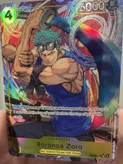 One Piece CCG Roronoa Zoro OP15-113 SR Alt Art Adventure on KAMI's Island ENG NM - Image 2