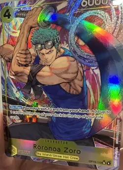 One Piece CCG Roronoa Zoro OP15-113 SR Alt Art Adventure on KAMI's Island ENG NM - Image 5