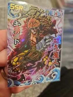 One Piece Trading Card Eustass "Captain" Kid Collector Thick Card Stock Holo SSR - Image 4