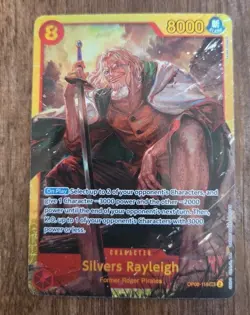 One Piece TCG English OP08-118 Silvers Rayleigh SEC Foil NM - Image 1