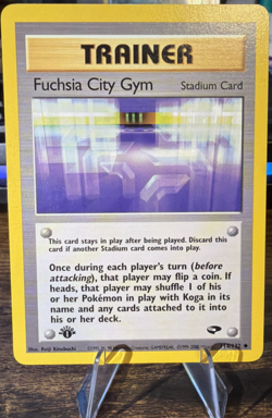 Fuchsia City Gym 114/132 Uncommon 1st Edition Gym Challenge Pokemon Card LP - Image 1