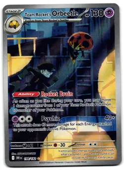 Team Rocket's Orbeetle 198/182 - Destined Rivals Pokemon TCG - LP Card - Image 1