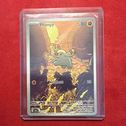Phanpy 205/191 SV08: Surging Sparks Illustration Rare Full Art Holo Pokemon Card - Image 1