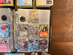 500+pokemon cards slightly used with binder and tins for storage SEE DESCRIPTION - Image 2