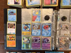 500+pokemon cards slightly used with binder and tins for storage SEE DESCRIPTION - Image 3