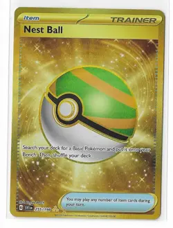 Nest Ball 255/198 Scarlet & Violet S&V Secret Rare Gold Card Pokemon TCG NM - Image 1
