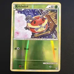 REVERSE HOLO Kricketot 65/102 LP - Triumphant Pokemon Card - Tomokazu Komiya - Image 1
