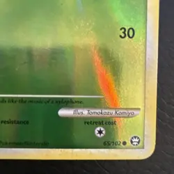 REVERSE HOLO Kricketot 65/102 LP - Triumphant Pokemon Card - Tomokazu Komiya - Image 2
