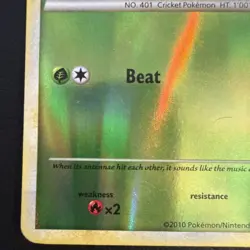 REVERSE HOLO Kricketot 65/102 LP - Triumphant Pokemon Card - Tomokazu Komiya - Image 3