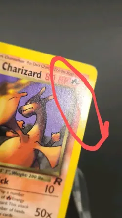 Pokemon TCG Dark Charizard Team Rocket 21/82 Non-Holo Card Slight Crease See Pic - Image 2
