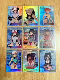 Sexy Marnie Rosa Dawn Trainer Card Anime Waifu Goddess Story Doujin 9 Pcs/Set - Image 1