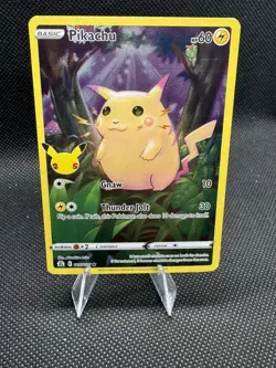 Pokemon Pikachu Holo Rare Card Celebrations 005/025 Basic English NM/M - Image 1