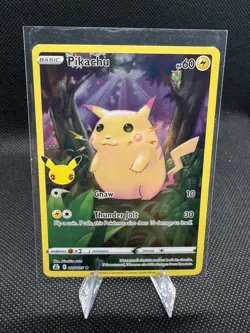 Pokemon Pikachu Holo Rare Card Celebrations 005/025 Basic English NM/M - Image 4